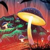 Fantasy Light Toadstools paint by numbers paint by numbers