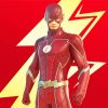 Flash Superhero paint by number