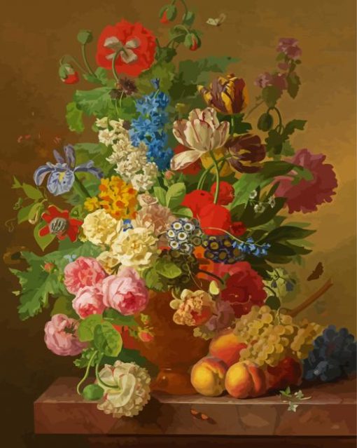 Flowerpiece By Frans Van Dael paint by number