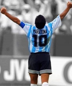 Footballer Maradona paint by number