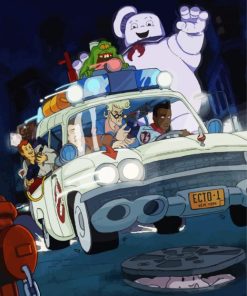 Ghostbusters Scooby Doo paint by numbers