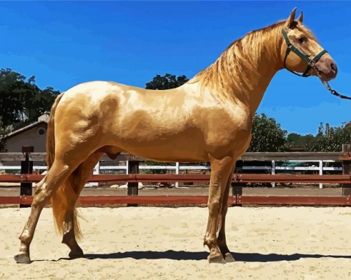 Golden Andalusian paint by number