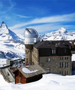 Gornergrat Zermatt paint by numbers