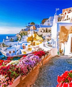 Greece Thira City paint by numbers