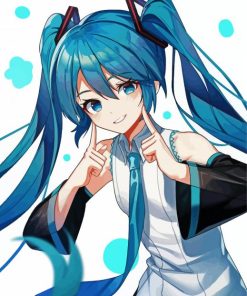 Hatsune Miku Vocaloid paint by number