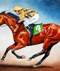 Horse Rider Racing paint by number