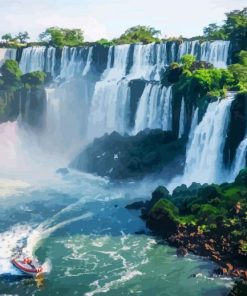 Iguazu Falls Argentina paint by number