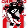 Illustration Deion Sanders paint by number