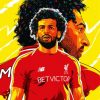 Illustration Mohamed Salah paint by numbers