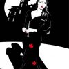 Illustration Morticia Addams Art paint by number