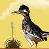 Illustration Roadrunner Bird paint by numbers