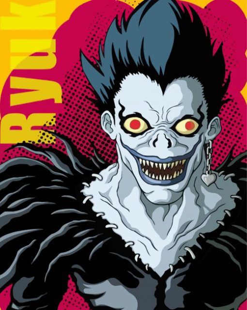 Illustration Ryuk Death Note paint by number