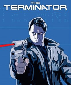 Illustration The Terminator paint by numbers