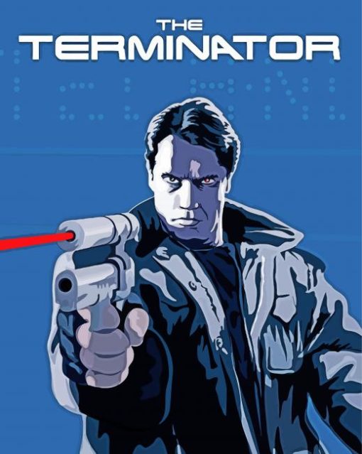 Illustration The Terminator paint by numbers