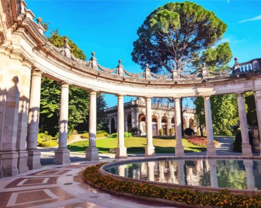 Italy Parc Des Thermes Montecatini paint by number