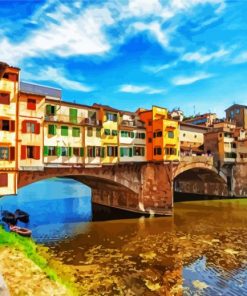 Italy Ponte Vecchio Florence paint by number