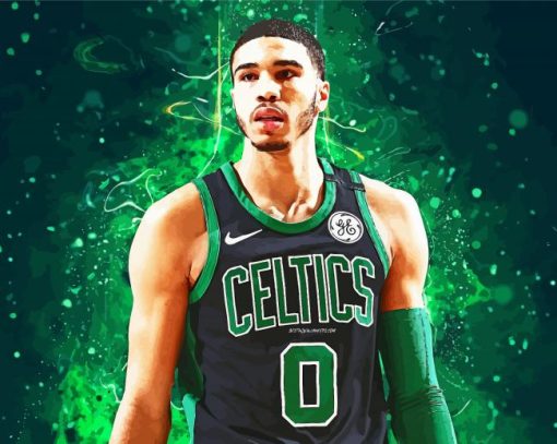 Jayson Tatum Player paint by numbers