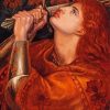 Joan Of Arc By Rossetti paint by numbers