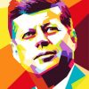 John Kennedy Pop Art paint by number