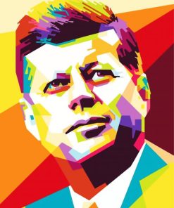 John Kennedy Pop Art paint by number