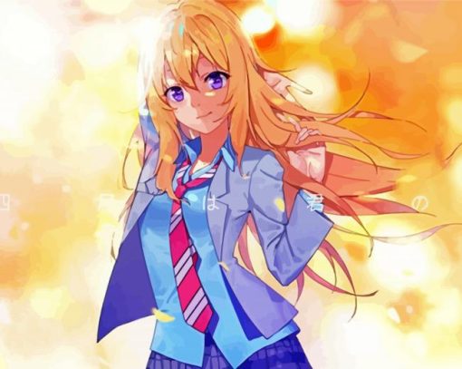 Kaori Miyazono Manga Anime paint by numbers