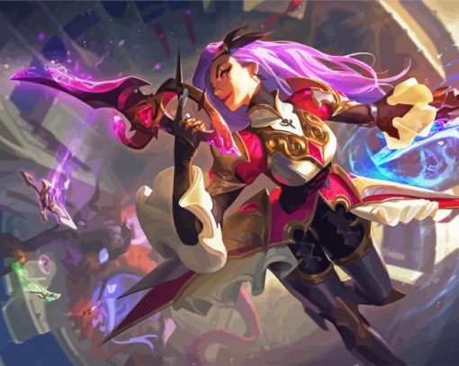 Katarina League Of Legends paint by numbers