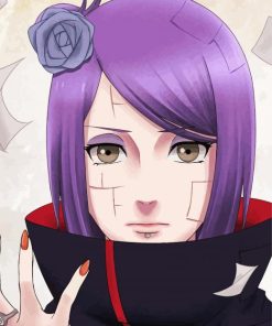 Konan Naruto paint by numbers