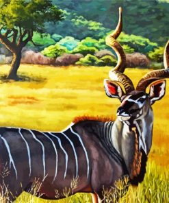 Kudu Animal paint by numbers