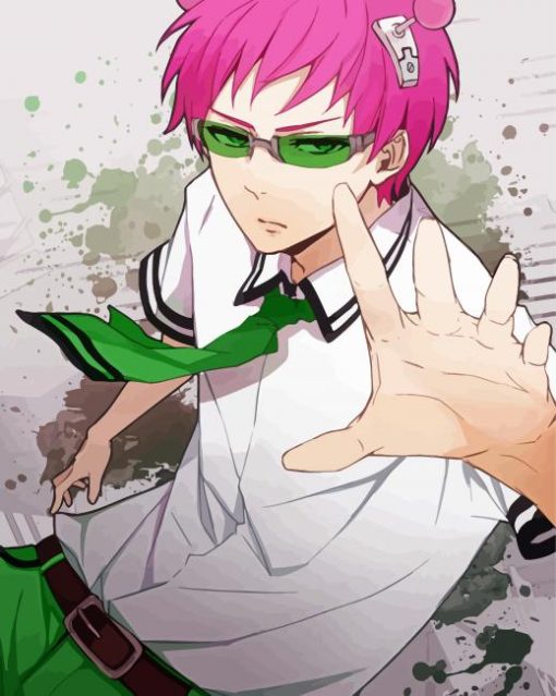 Kusuo Saiki Anime paint by number