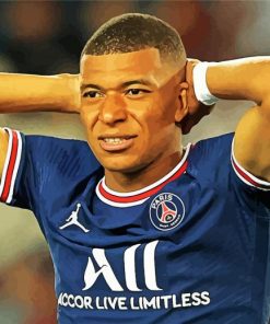 Kylian Mbappe paint by numbers