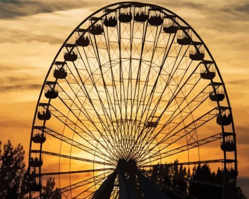 La Grande Roue De Montreal paint by number