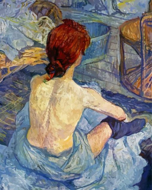 La Toilette By Toulouse Lautrec paint by numbers