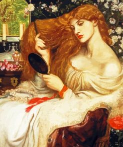 Lady Lilith By Rossetti paint by numbers