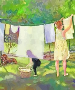 Laundry Day Art paint by number