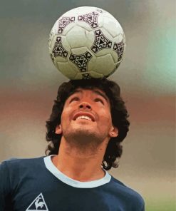 Legend Diego Maradona paint by number