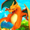 Lizardon Charizard paint by number