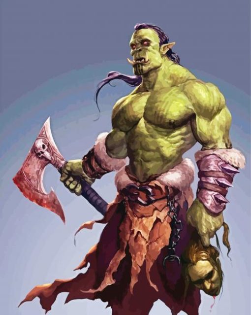 Lord Of The Rings Orc paint by number