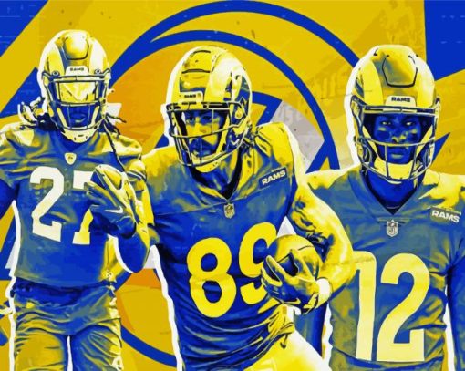 Los Angeles Rams American Team paint by numbers