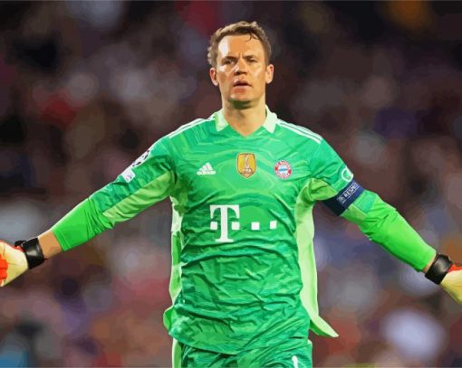 Manuel Neuer paint by numbers