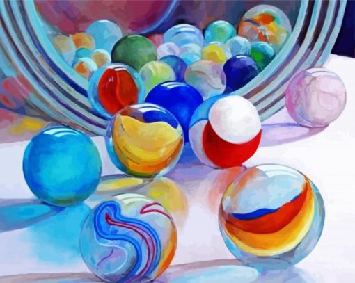 Marbles paint by numbers