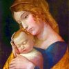 Maria With The Sleeping Child Mantegna Art paint by number