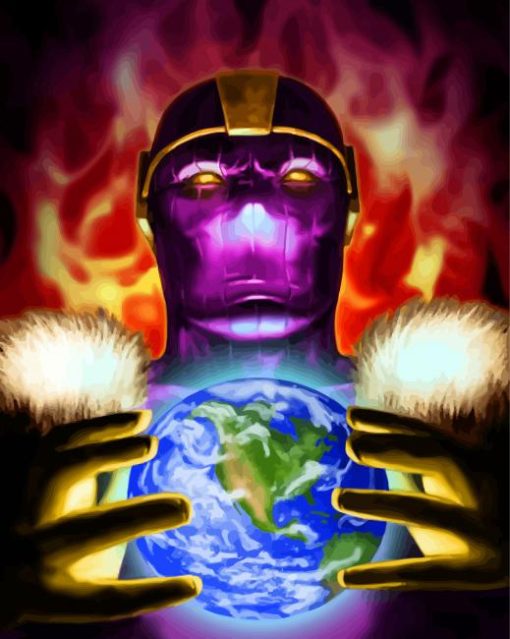 Marvel Baron Zemo paint by number