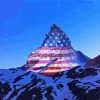 Matterhorn USA Flag paint by numbers