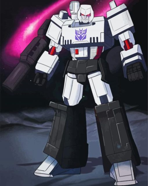 Megatron Robot paint by numbers