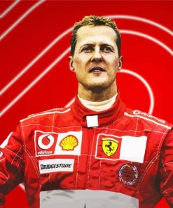 Michael Schumacher Race Car Driver paint by numbers