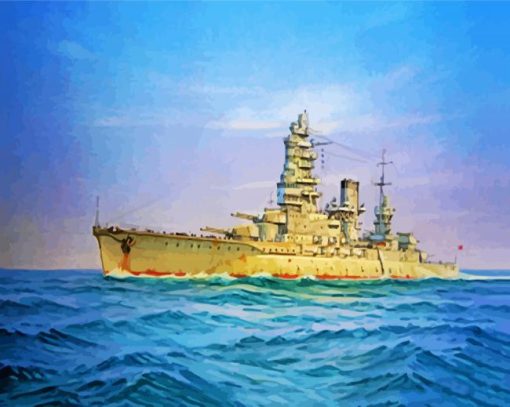 Military Navy Ship paint by number