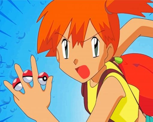 Misty Pokemon paint by number