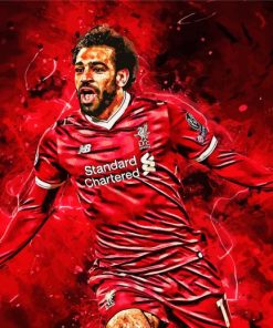 Mohamed Salah Player Art paint by numbers