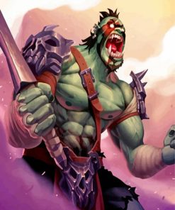 Monster Orc Art paint by number