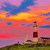 Montauk Point State Park At Sunset paint by number